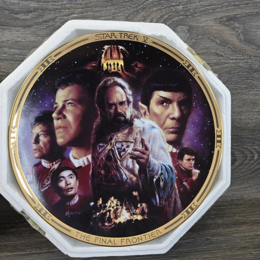 Star Trek 30 Years Collector Plate Starfleet Doctors Final Frontier Lot Of 2 COA